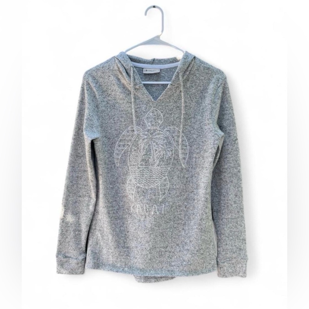 Lone Rock Clothing Turtle Gray Hoodie Size XS